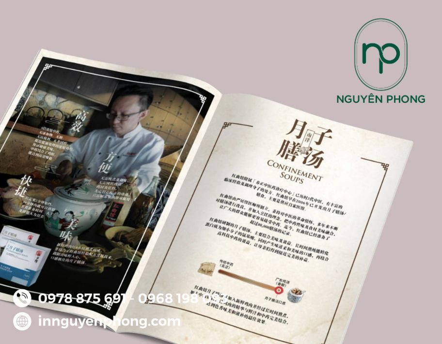 Mẫu logo đông y trên catalogue